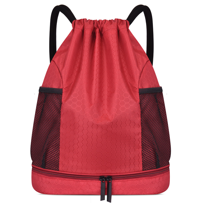 Nueva separación húmeda y seca bolsa de natación bolsa de baloncesto bolsa de cordón mochila deportes bolsa de natación
