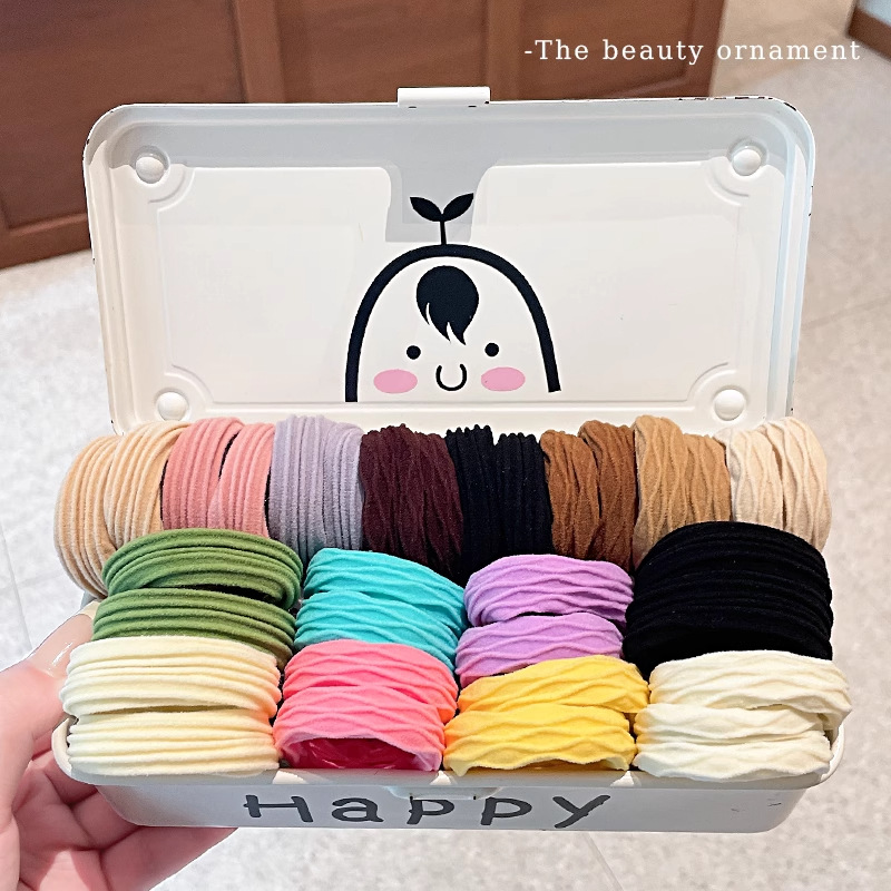 Cuerda para el cabello de cola de caballo alta para mujer 2025 nueva cuerda para el cabello sin estrellar, anillo para el cabello grueso y sin costuras, accesorios para el cabello de banda de goma duraderos de alta elasticidad