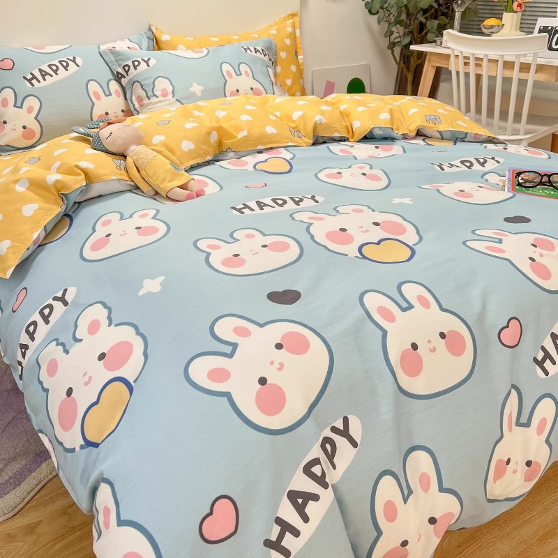 Cubierta de edredón de algodón para niños de una sola pieza 120x150x200cm Niños de jardín de infantes Coche de algodón funda de edredón para un solo niño