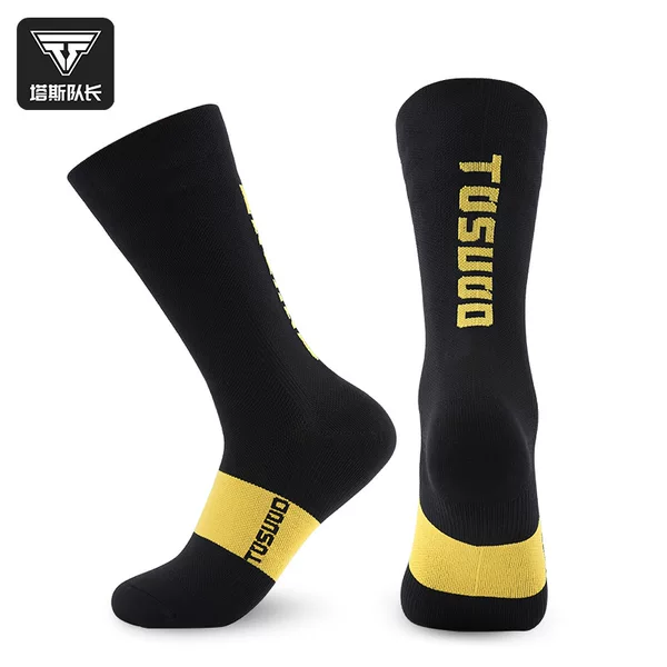 Tas Captain Cycling Socks Road Bike Sports Stockings Men's and Women's High Elastic Breathable Sports Outdoor Cycling Sports Equipment