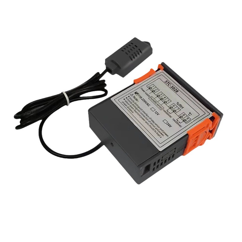Controlador de Temperatura y Humedad con Pantalla Digital STC-3028, Medidor de Incubación para Cría, Instrumento de Humedad, Termostato Inteligente