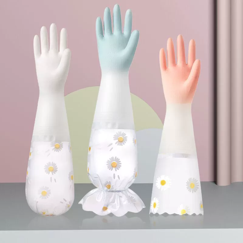 Gloves, durable warm latex waterproof set, increased thickness