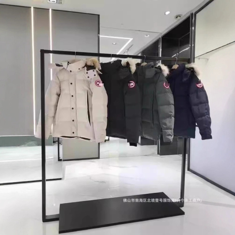 New High-end Correct Edition Big Goose Big Pocket Men and Women Couple Parker Cotton-padded jacket Hooded Thickened Warm Windproof Jacket