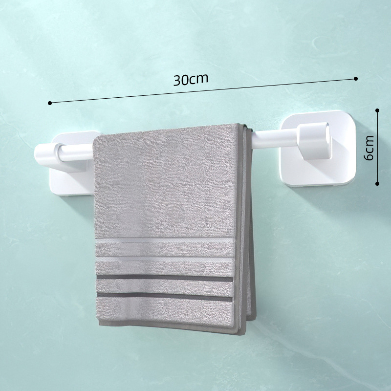 Toallero ponche libre baño doble barra colgante de pared Barra de Toalla baño sola barra de almacenamiento de rack inodoro estante de inodoro