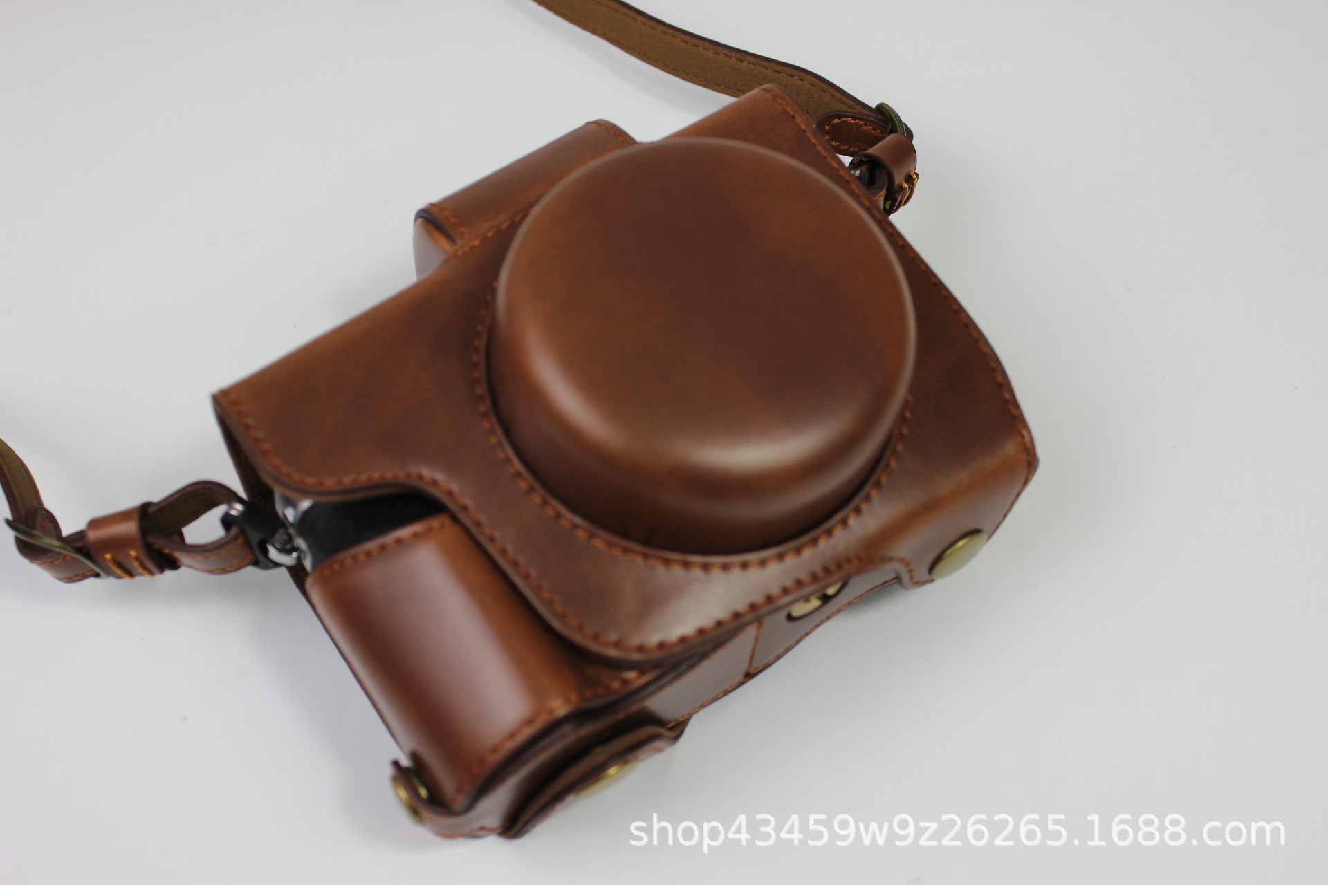 (2개) 올림푸스 EM10 4 세대 카메라 가방 보호 커버 가죽베이스 하프 세트 하나의 어깨 디지털 가죽 가방 렌즈