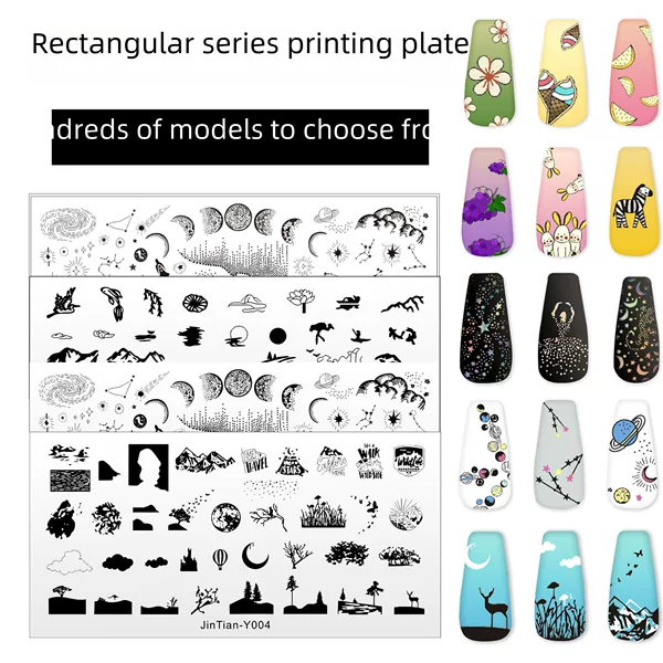 Nail Art Steel Plate Japanese Cute Cartoon Naisteelplate Printing Transfer Tool DIY Nail Salon Wholesale