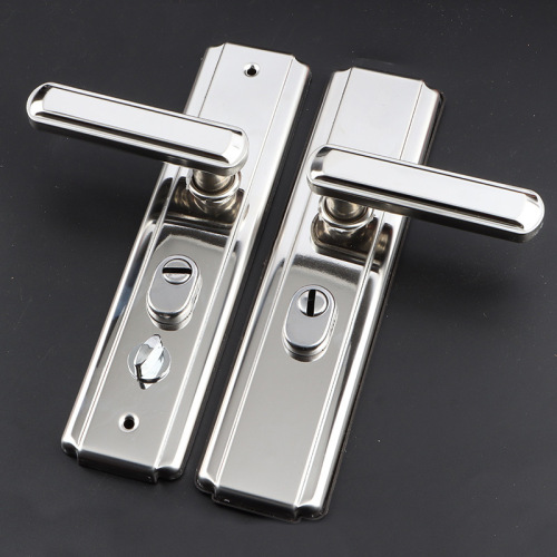 304 stainless steel door handle anti-theft door handle entry door thickened panel mechanical door lock wholesale