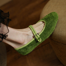 ͷ��ţƤ34-40��2025�괺�＾Բͷ�͸�ǳ�ڵ�ЬŮЬ��Ƥ������Ь