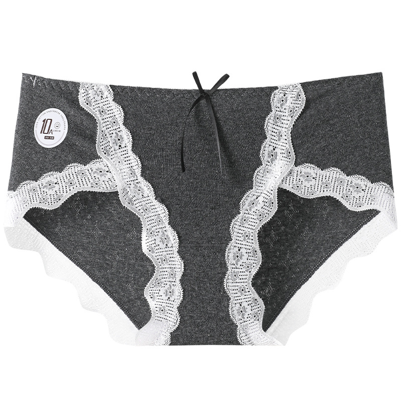 Hijo de algodón para bebés de clase A. Pantalones de lógica de encaje sexy, 10A algodón antibacteriano, pantalones cortos de entrepierna image 6