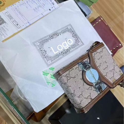 Plastic sealed 1955 women's handbag trendy horseshoe buckle box mobile phone bag printed shoulder crossbody small handbag for women