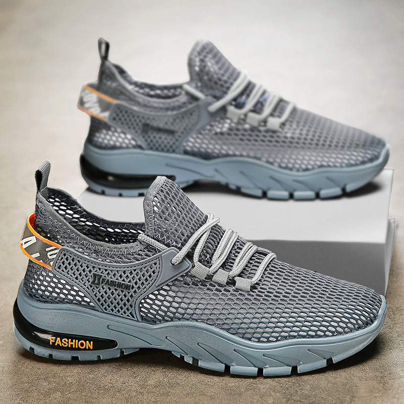 Men's 2024 New Breathable Thin Mesh Sports Shoes, Men's Large Mesh Eye Summer Soft Sole Casual Air Conditioning Shoes