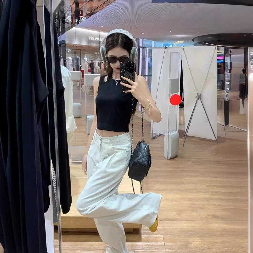 Black sexy tank top sleevless
