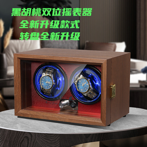 Oscillating Watch Winder Mechanical Watch Swing Stand Vertical Watch Turner Electric Swing Winder Watch Box Home Dual Watch Position Wrist Watch