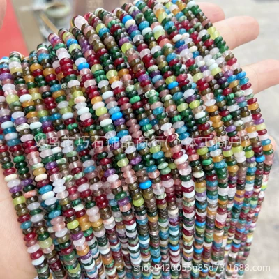Disc-Shaped Loose Beads Natural Stone: Zərgərlik ara hissələri - color-no-6-24mm
