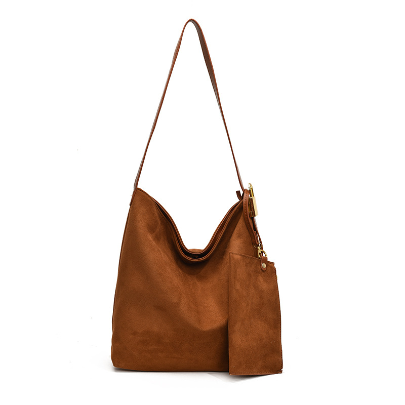 Transfronterizo 2025 otoño y invierno nuevo bolso de balde de moda bolso de mano casual de mujer gran capacidad mochila de viaje mate