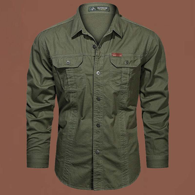 Camisas militares de verano de mangas cortas de trabajo de hombre camisa de trabajo al aire libre suelta camisa de hombre abrigo