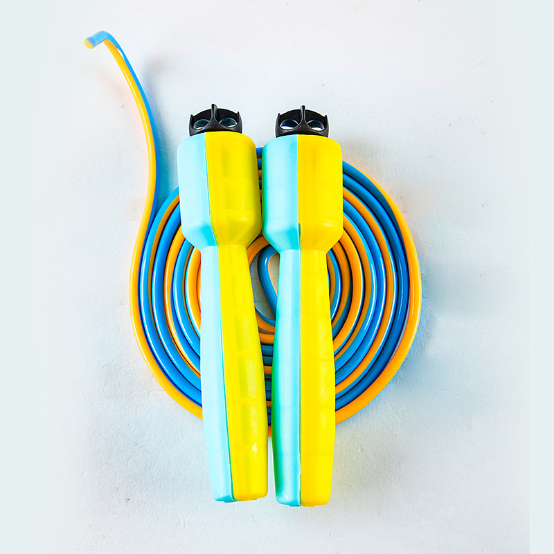 BT8309 cuerda de saltar para niños de dos colores cuerda de saltar estudiante artículos deportivos entrenamiento cuerda de saltar cuerda deportiva portátil