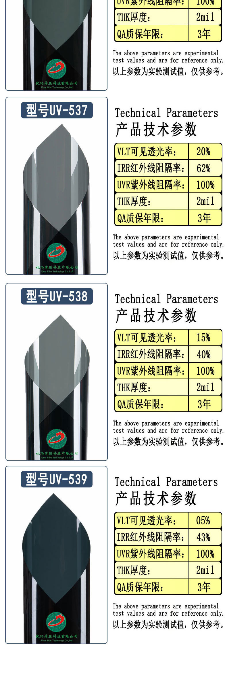 Car Heat Insulation Film, Window Glass Film, Whole Roll Wholesale, Solar Film, 4S Shop Nano Ceramic Anti-Ultraviolet