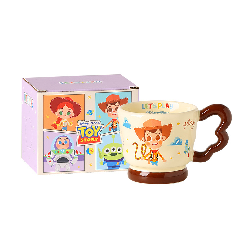 Toy Story copas de cerámica de alto valor para parejas de copas de agua caseras regalo de cumpleaños para chicas
