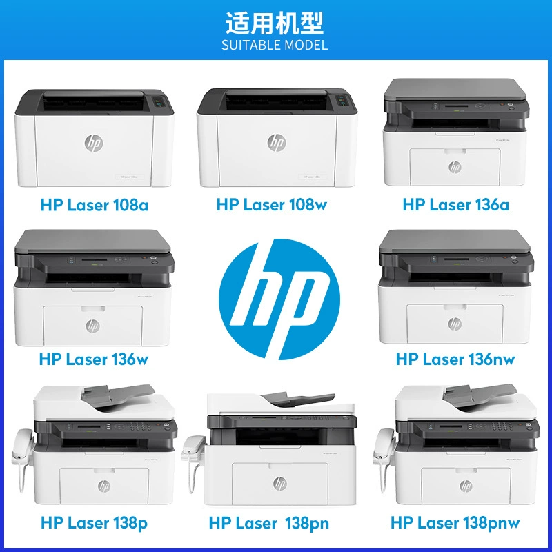 HP совместимый принтер, 1110A, 108A, 136A