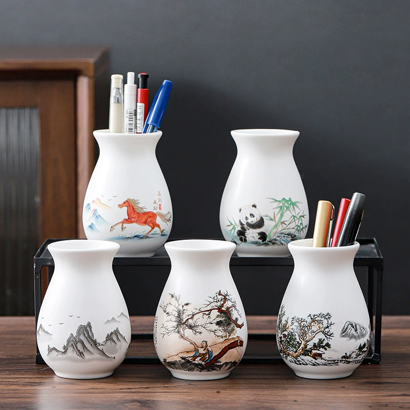 Изысканная керамическая ручка в китайском стиле наклейка крупнокалиберная бутылка для ручки большого живота