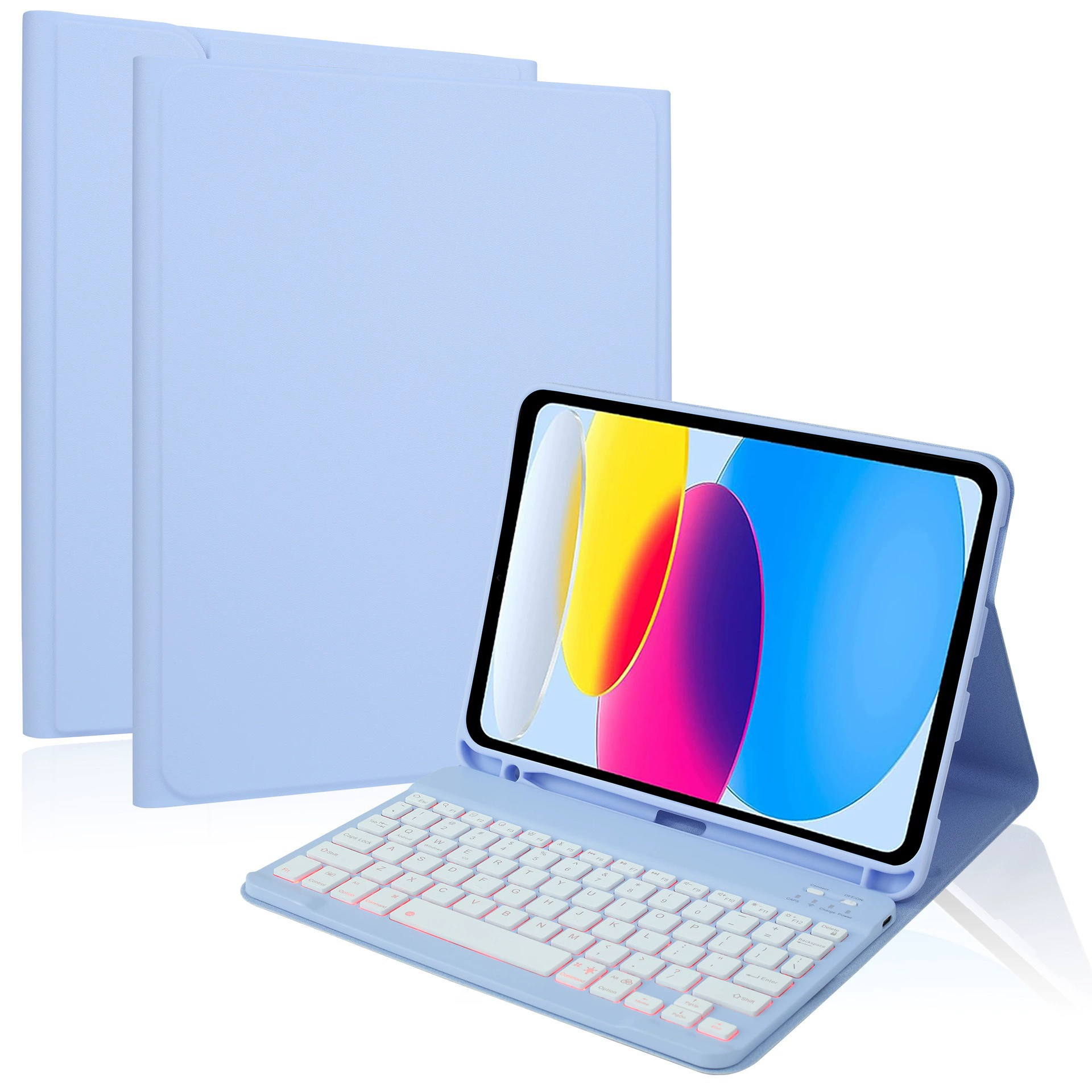 Совместимо с M4 Apple iPad 10.9 цветной подсветкой клавиатура Bluetooth A16 защитный чехол для планшета 7 поколения оптовая