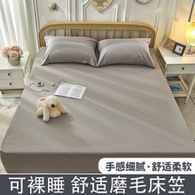 床笠单件床罩床单24新款纯色防滑床套ins风席梦思床防尘保护套