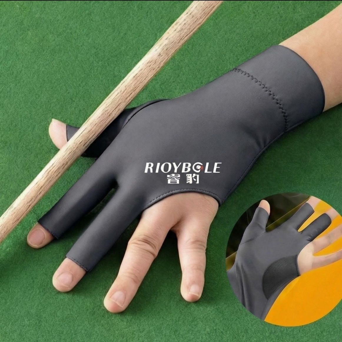 Wholesale billiard gloves, fingerless, professional, non-slip, for billiard halls and pool rooms, left-hand, men's and women's wear-resistant.