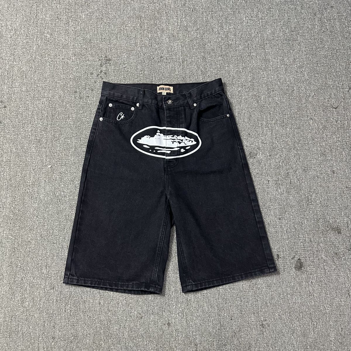 Broken Planet Denim Shorts Loose Black