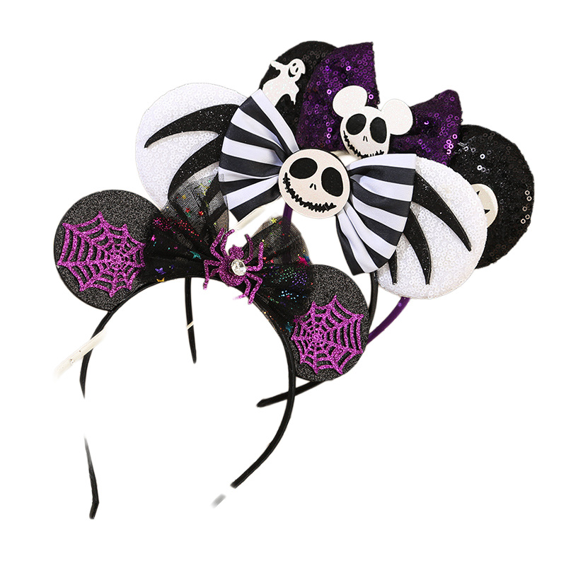 Halloween 2024 nueva decoración de banda de cabello fiesta cosplay cráneo extraña cabeza banda props