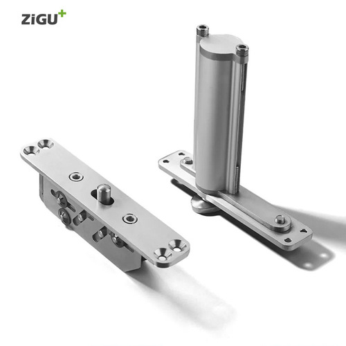 Heavy-duty double door wooden door floor spring automatic closing and rebound positioning hinge with rotating axis