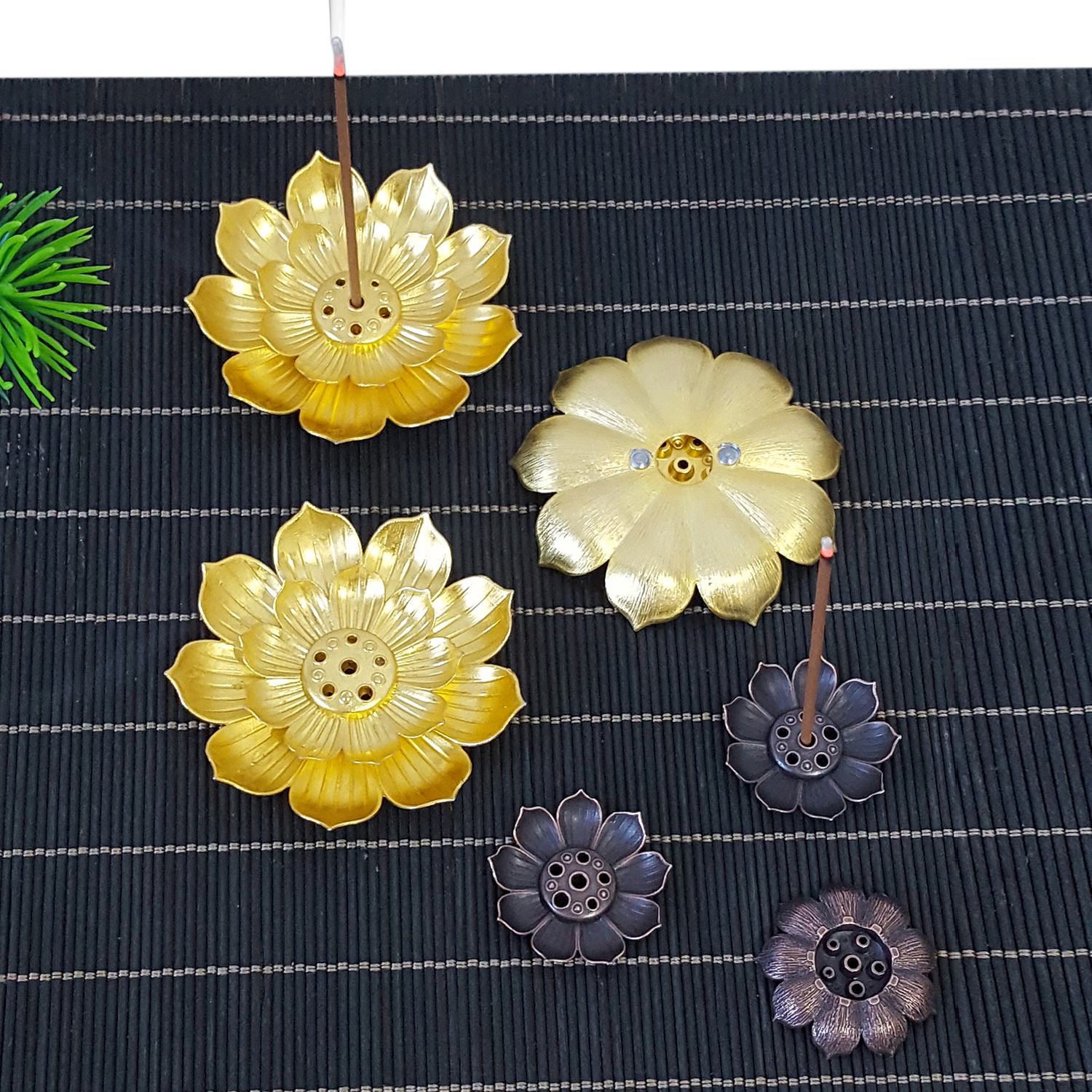 多孔莲花香插禅意线香插香座 家用香道创意香盘檀香线香托香座