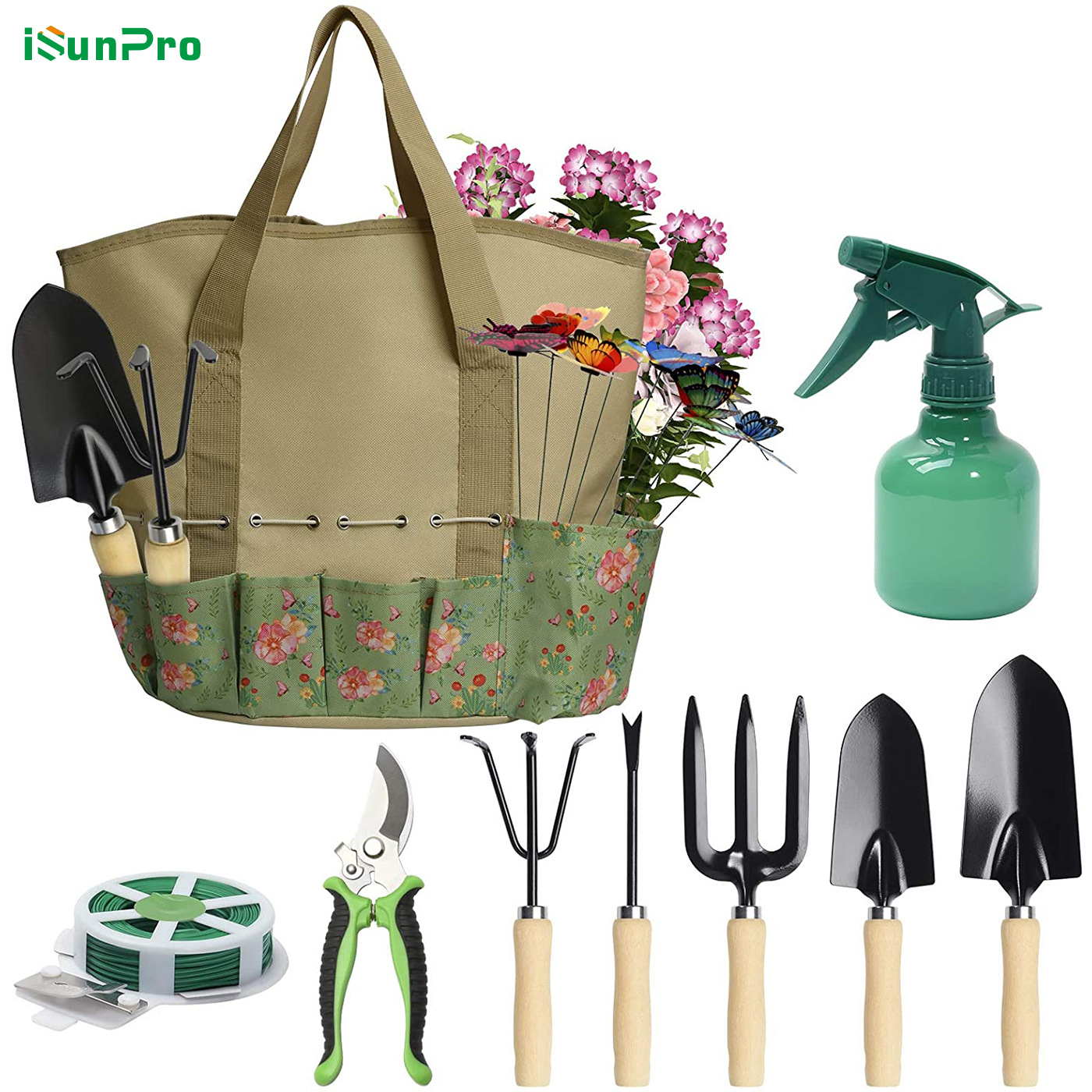 亚马逊园艺工具组合花园工具套装剪刀礼物喷壶热款户外园林工具包-阿里巴巴