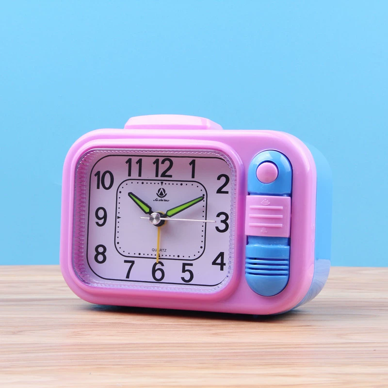 Модный классический двухцветный будильник, светящиеся электронные часы, многофункциональный студенческий прикроватный музыкальный будильник, оптовые часы