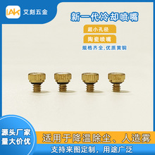 低壓冷卻一節黃銅噴嘴陶瓷噴霧頭工業降溫除塵紡織加濕噴霧灌溉
