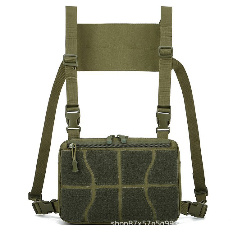 Camuflaje al aire libre táctico bolsa chaleco bolsa pecho bolsa multifuncional mochila deportes montar chaleco bolsa desmontable