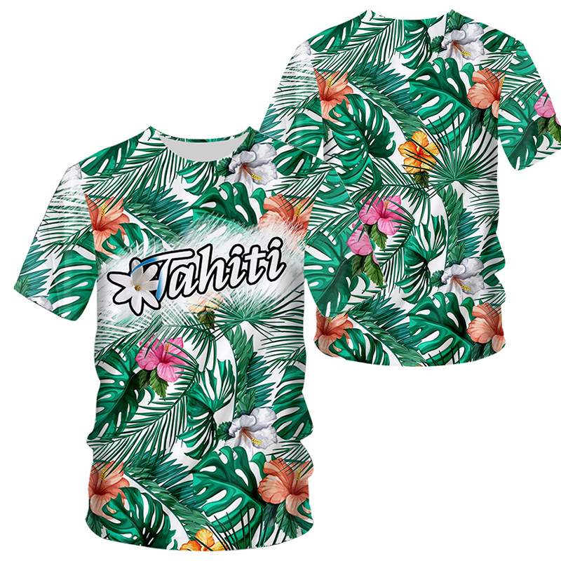 Nuevo Viking Viking transfronterizo Europa y América Impresión digital 3D de manga corta casual para hombres y mujeres Camiseta de fábrica entrega de una pieza