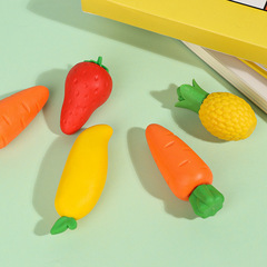Extra large rubber fruit eraser for primary school students, no traces left, big cute, no debris, stationery supplies