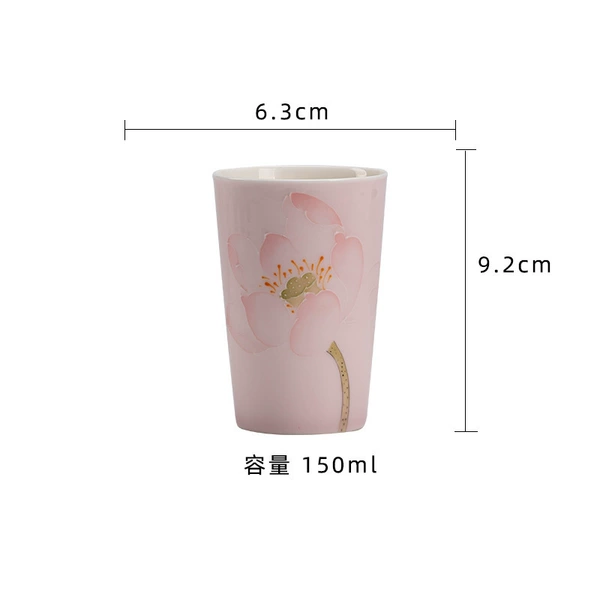 Apricot powder-Twelve Flower Gods-Lotus-Coke cup