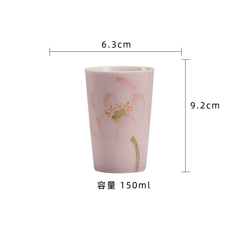 Tea cup, ceramic small modern set handmade, Cola, simple and elegant design, Chinese style