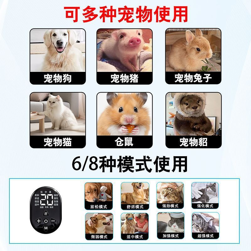 ポータブル充電タイプの赤い光ペット理学療法器遠赤外線光子熱敷筋絡損傷骨折リハビリテーション神器|undefined