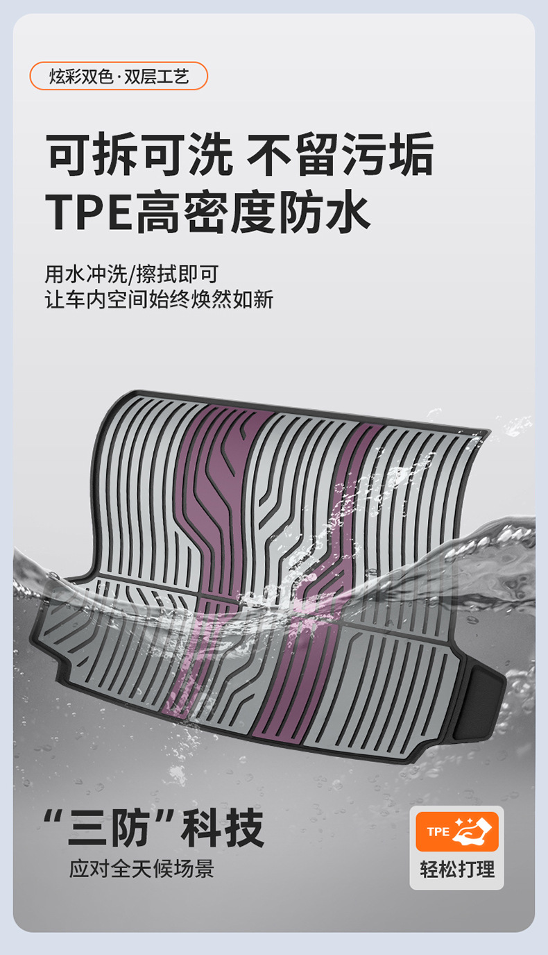 Suitable for Nio Es8 Es6 Ec6 Et5 Et9 Es9 Special Vehicles, Colorful Tpe Car Trunk Mat