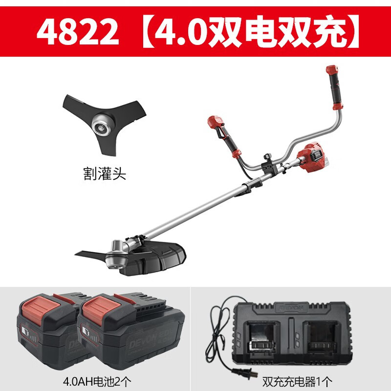 Daiyou Daiyou cortadora de césped eléctrica sin escobillas recargable multifuncional para cortar césped, cortar césped, eliminar hierbas y cortar riego