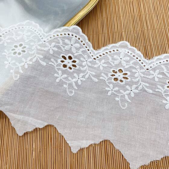 Clothing accessories New hollow cotton cotton thread children's clothing dress decorative embroidery accessories water soluble lace