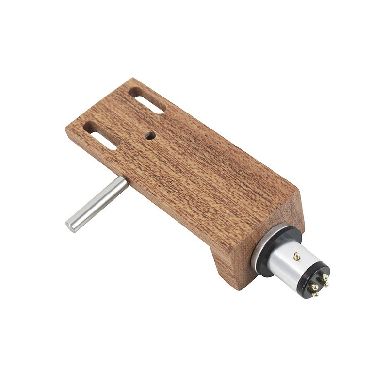 Виниловый проигрыватель, подставка для картриджа из цельного дерева, граммофон, проигрыватель, проигрыватель, стилус, капот с противовесом, четыре провода