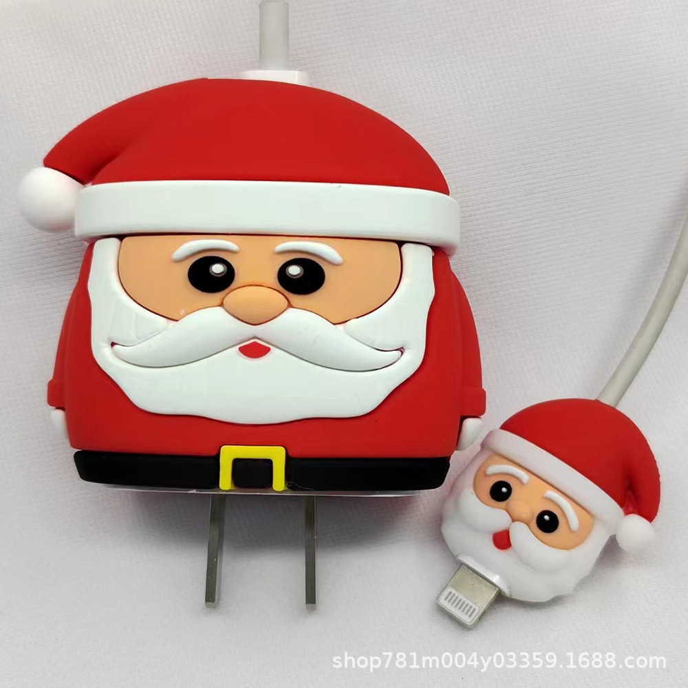 Nuevo cable de datos de dibujos animados cubierta protectora adecuado para Apple carga rápida cabeza 18/20W carga cabeza cubierta protectora Winder