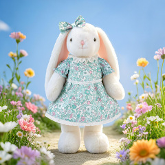 本物のハグベビーフラワーラビットぬいぐるみかわいいウサギの人形コンパニオンなだめる布人形子供のおもちゃ