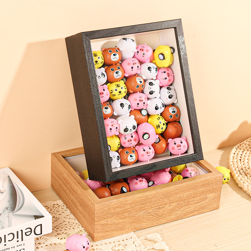 Hollow 3D picture frame wall-mounted toy DIY theme landscape display stand wall cabinet dustproof decorative shelf photo frame