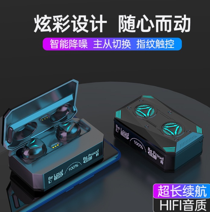 Auriculares Bluetooth M88/90/M80/M10 Serie M Pantalla de potencia en la oreja Gran capacidad y duración de la batería de larga duración 2024