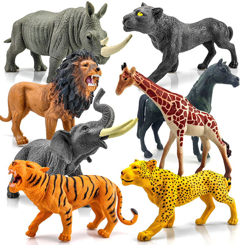 老虎动物园儿童玩具仿真动物模型认知开发智力动脑男女孩生日礼物
